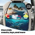 thumbnail image 3 of Zufioo Hawaiian Ship Dolphin for Car Seat Kick-Proof Storage Pads 2 Pack, Anti-Stain Adjustable Car Seat Protectors for SUV, Jeep, Truck-One Size, 3 of 9