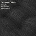 thumbnail image 4 of Shinnwa Chair Cushions with Ties 3.5" Thick Tufted Memory Foam Chair Pad Dual-layer Comfy Non-Slip Seat Cushion for Kitchen Dining Chairs, 16.5" X 16.5", Patent Design,Black, 4 of 6
