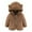 Coffee, variant on Toddler Girls Boys Cute Jacket Bear Ear Hoodie Sweater Zip Up Teddy Fuzzy Warm Coat Baby Winter Outwear Clothes Pink 18-24 Months