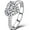 Silver, variant on 2 Carat Heart Shaped Cubic Zircon Simulated Diamond Solitaire Style Wedding Enagement Anniversary Ring