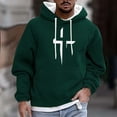 thumbnail image 1 of Sudadera con capucha para hombre, informal, a la moda, con estampado, con cordón, de manga larga, de poliéster, 1 of 5