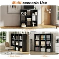 thumbnail image 6 of Cube Bookshelf Black, 9 Cube Storage Organizer Bookcase, Display Bookcase, TV Stand, for Living Room, Home Office, Bedroom, 6 of 6