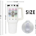 thumbnail image 2 of Teacher Gifts for Women, Men, Teacher Appreciation Gifts from Students, Teacher Christmas Gifts, Teacher Birthday Gifts, Back to School Gifts, 40 Oz Stainless Steel Tumbler with Handle and Straw, 2 of 6
