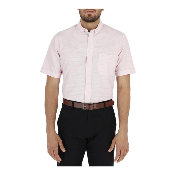 Camisa YALE Talla M Rosa Manga Corta