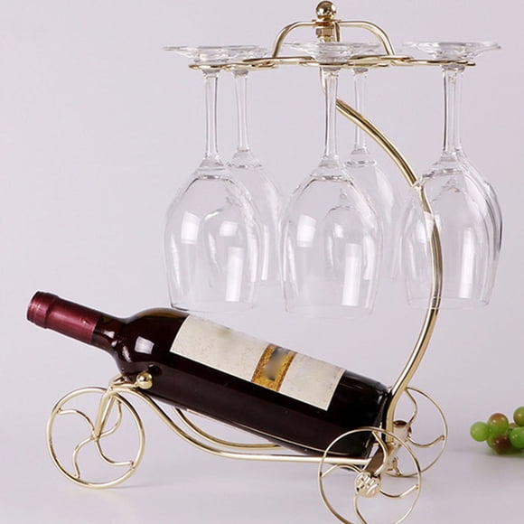 OUNONA Red De Vino De Hierro Con Soporte Para Botella Y Exhibidor Para El Hogar