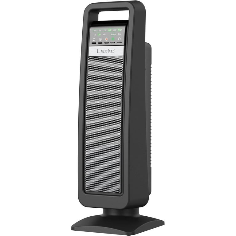 Lasko Ceramic Tower Space Heater with Save Smart Technology, CT22420,  Black, New