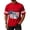 Red, variant on Zimjoy Men's 250th 4th of July Baseball T-Shirts Cotton V Neck USA Flag Liberty Statue 1776-2026 Print Striped Sleeve Independence Day Casual Wear Navy L