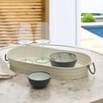 thumbnail image 6 of Better Homes & Gardens Vanilla White Galvanized Steel Oval Tray,19.88 in x 10.63 in, 6 of 7