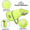 thumbnail image 2 of 2 Piece Dog Reflective Vest Adjustable Dog Safety Vest Pet Dog High Visibility Clothing, 2 of 5