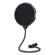 Boytone BT-27ST Upgraded Microphone Pop Filter Mask Shield, Dual Layered Wind Pop Screen with Flexible 360° Gooseneck Clip Stabilizing Arm for Awesome Premium Recordings, Broadcasting, Streaming