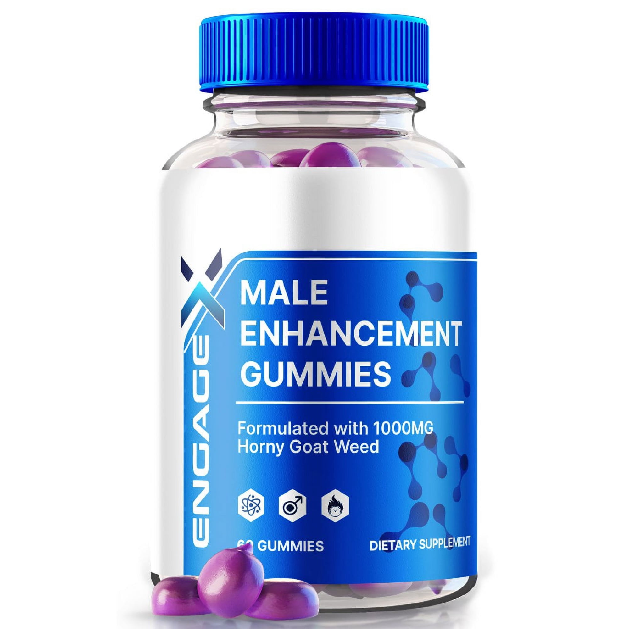 EngageX Gummies, Engage X Gummy Performance Support, Engaged X All Natural Supplement, EngagedX Maximum Strength Formula Vitamin Pills for Power And Energy, EngageX Reviews (60 Gummies)