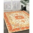 thumbnail image 3 of Ahgly Company Machine Washable Indoor Rectangle Traditional Pumpkin Orange Area Rugs, 7' x 10', 3 of 7