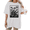 White-1, variant on UNISHE Women's Black Frame Linocut Dandelion Botanical Block Print Floral Graphic Short Sleeve T-shirt Relaxed Fit