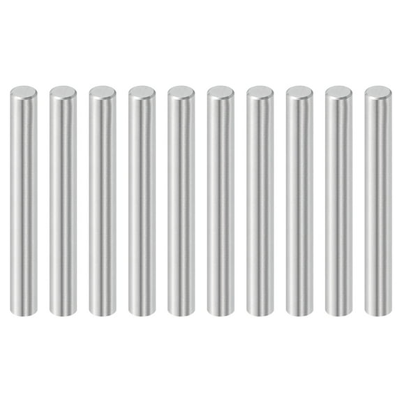 Uxcell 10 Pcs 8 mm x 65 mm Dowel Pins, 316L Stainless Steel Cylindrical Dowel Pins Shelf Support Peg Pin Rod Fasten Elements Metal Shelf Pegs Silver Tone