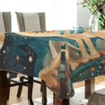 thumbnail image 5 of Yayeee Tablecloths 60" x 60" Rectangle Wrinkle Resistant Party Table Cover, Dinosaur at Night, 5 of 8