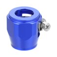 thumbnail image 5 of Unique Bargains AN8 Hex Car Universal Hose Finisher Flexible Rubber Pipe Clamp for Oil Fuel Water Tube Blue, 5 of 6