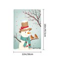 thumbnail image 4 of Amhnf Snowman With Birds And Red Berries Garden Flag For Home Outdoor Garden Yard Decor 12x18 inch, 4 of 5