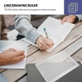 thumbnail image 2 of MasteelfCA Practical Drawing Line Ruler Creative Examination Answer Ruler Plastic Ruler, 2 of 8