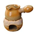 thumbnail image 4 of Lipstore Ceramic Teapot with Infuser and Warmer 15oz for Household Restaurant Kitchen B, 4 of 8