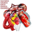 thumbnail image 4 of Nuevos globos de cumpleaños de Disney Cars, decoración de fiesta de dibujos animados de Lightning Mcqueen, servilletas de papel, platos, vasos, suministros para baby shower para niños, 4 of 5