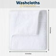 thumbnail image 2 of Utopia Towels Wash Cloths. Ultra Soft & Extra Absorbent, Wash Rags 100% Cotton 12x12" Multipurpose Kitchen, Hand, Salon, Bathroom, Spa, Gym, Face Towels 24 Pack, Grey,White, 2 of 8