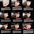 thumbnail image 4 of Beauty Crescent Moon Pattern Natural Ballerina Full Cover Manicure Tool False Nail Tips Fake Nails 122717(506), 4 of 8