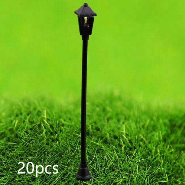 20 Mini Farolas de Calle Macarena para Proyectos de Bricolaje Modelo de Lámpara de Estilo B