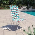 thumbnail image 2 of Mainstays Steel Folding Beach Chair, Cherry, 2 of 9