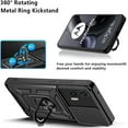 thumbnail image 2 of Case for Motorola Edge 30 Neo with Slide Camera Cover, Military Grade Drop Protective Phone Cover Case with Ring Kickstand for Motorola Edge 30 Neo/Edge 30 Lite SJ Blue, 2 of 9