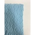 thumbnail image 3 of Fennco Styles Modern Textured Weave Knit Throw with Fringe 50" W x 60" L - Aqua Chevron Throw Blanket for Sofa, Couch, Living Room, Bedroom Décor, 3 of 5