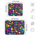 thumbnail image 4 of Yayeee Dish Drying Mat for Kitchen Counter 16"x18" Microfiber Absorbent Pad, Colorful Psychedelic, 4 of 7