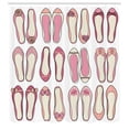 thumbnail image 3 of Ambesonne Retro Shower Curtain, Ballerina Ballet Shoes, 69"Wx84"L, Beige Pink, 3 of 5