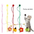 thumbnail image 2 of Eye-Catching Cat Wand - Relief Pressure Attractive Cartoon Type Cat Teaser Stick Pet Toy for Home, 2 of 8