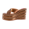 thumbnail image 3 of Ninety Union Ashley Kahen Carnival Multi Metallic Wedge Slide, Bronze, 7, 3 of 5