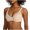 Beige, variant on Lace Bra, Woman's Flower Embroidery C Cup Thin Style Ventilate Bra Steel Rim, Beige