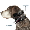 thumbnail image 2 of Buckle-Down Pet Collar, Dog Collar Plastic Buckle, Lucky Black, 8.5 to 12 Inches 0.5 Inch Wide, 2 of 8
