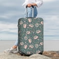 thumbnail image 3 of Lsque Hedgehogs and Flowers Printed Luggage Cover, Travel Luggage Protector,Scratch and Dirt Resistant, Fits 18-32 Inch Luggage - X-Large, 3 of 9