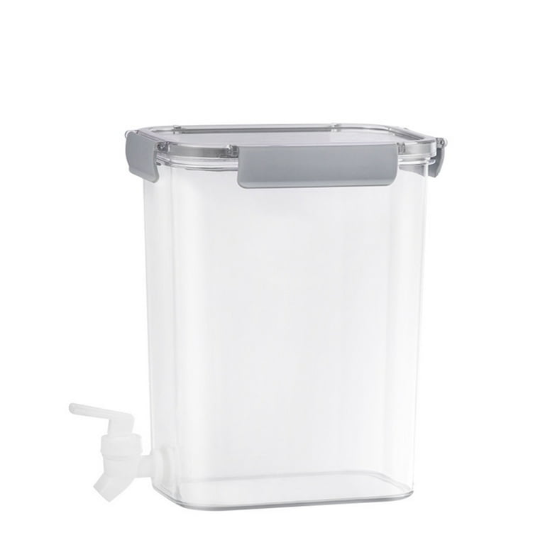 AURIGATE Plastic Drink Dispenser,Beverage Dispenser With Spigot.1.2Gallon  Iced Lemonade Juice Containers With Lids For Fridge Or Parties. Small Water