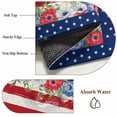 thumbnail image 6 of Large Area Rugs for Living Room Bedroom, 4th of July 6'x9' Rug Washable Carpet Runner Indoor Outdoor, Independence Day Red Blue Poppy Flower Stripe Non Slip Floor Mats Rug for Kitchen, Playroom, 6 of 8