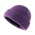 thumbnail image 2 of Airle Bonnet Tricoté Fait Main Évasé Décontracté Extensible Résistant au Froid Couleur Unie Automne Hiver Bonnet pour Femmes pour Extérieur, 2 of 8