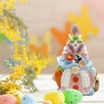 thumbnail image 6 of JHEHF Easter Ceramic GnomeTree Decorations 5.9 Inch Lighted Sculpture with Colorful LED Lap Ornament Spring Home Bedroom Home Table Decor Gifts, 6 of 7
