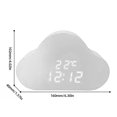 thumbnail image 2 of Reloj despertador con nubes LED Wdftyju brillo ajustable, 2 of 9