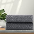 thumbnail image 3 of Jessy Home 2 Pack Ultra Soft Cozy Hand Towels 200 GSM Dark Gray Hand Towel Set, 3 of 9