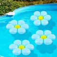 thumbnail image 1 of Flotadores Inflables de Piscina en Forma de Flor de Margarita ShinyRelief x4 Azul 50 cm, 1 of 6