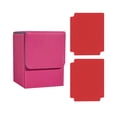 thumbnail image 3 of Almencla Card Deck Box Card Deck Case Collectible Game with Dividers Card Storage Box Rose Red, 3 of 8
