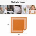 thumbnail image 4 of Burnt Orange Geometric Cloth Napkins, Country Greece Key Art Washable and Reusable Dinner Napkins Set of 8, Table Napkin for Kitchen Party Birthday Wedding Hotel Housewarming 20"x20", 4 of 8