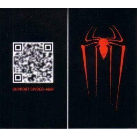 Amazing Spider-Man Movie 2012 Wondercon Spider-Man QR Code card