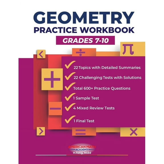 Geometry Practice Workbook, (Paperback)