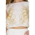thumbnail image 4 of Avec Les Filles womens  Embroidered Top, xs, 4 of 5