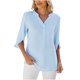 thumbnail image 1 of Fiudx Ofertas Flash Artículos En Oferta Tops con Estampado de Moda para Mujer, Blusa de Manga Corta, Camisetas Divertidas con Cuello Redondo, 1 of 4